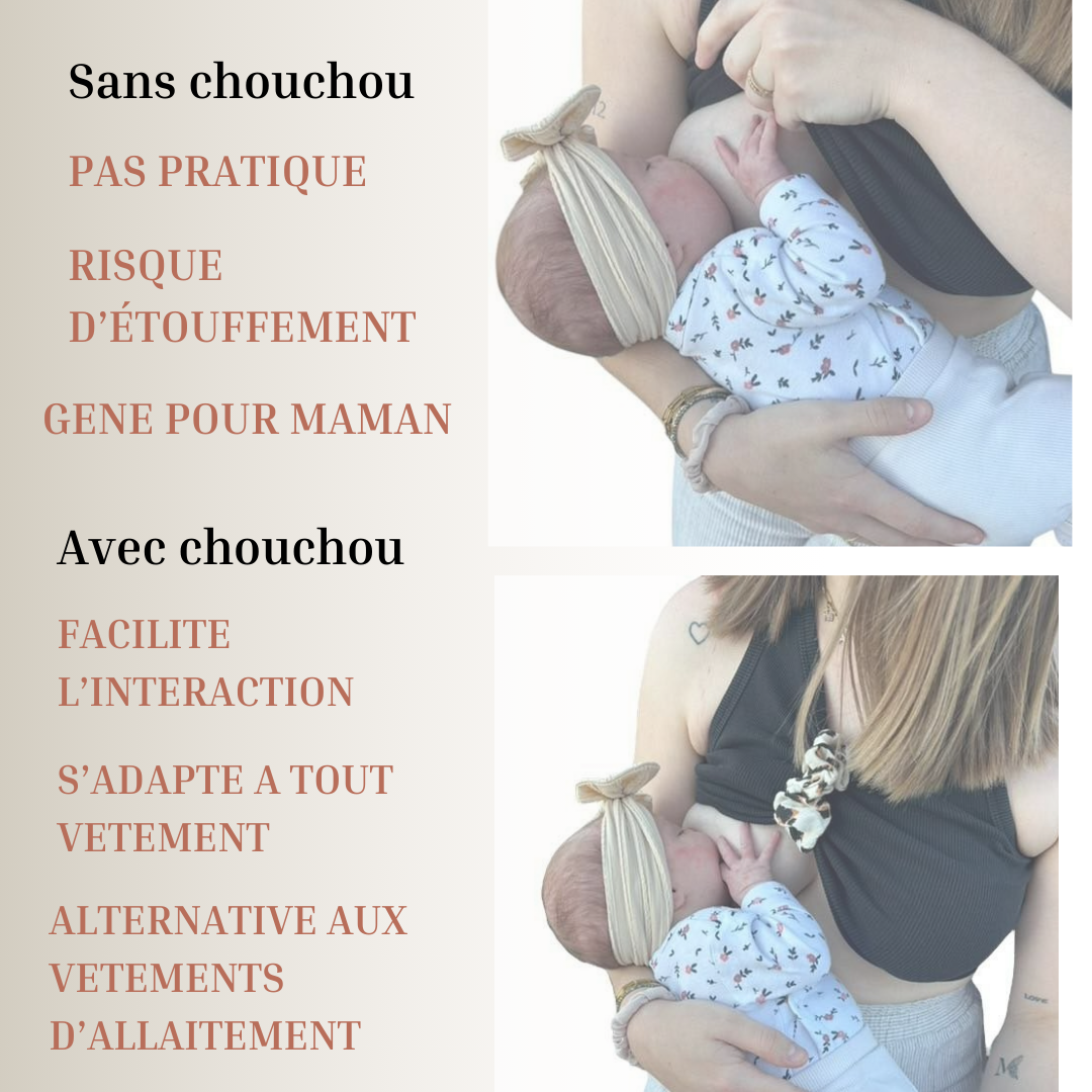 Lot de chouchou d’allaitement Accessoire pratique pour allaiter