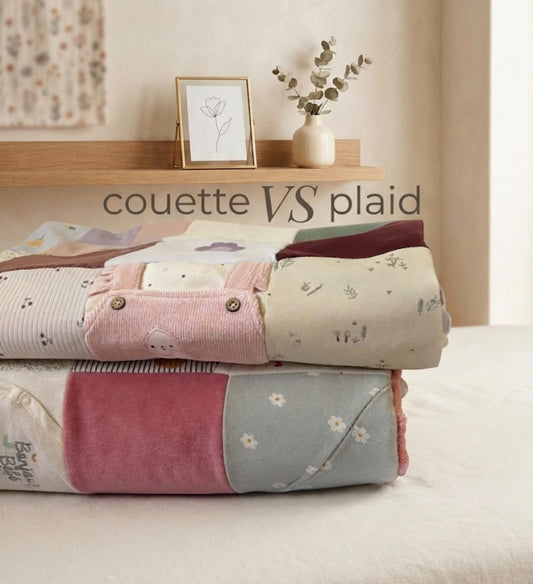 Plaid ou couette souvenir : quelle différence ?