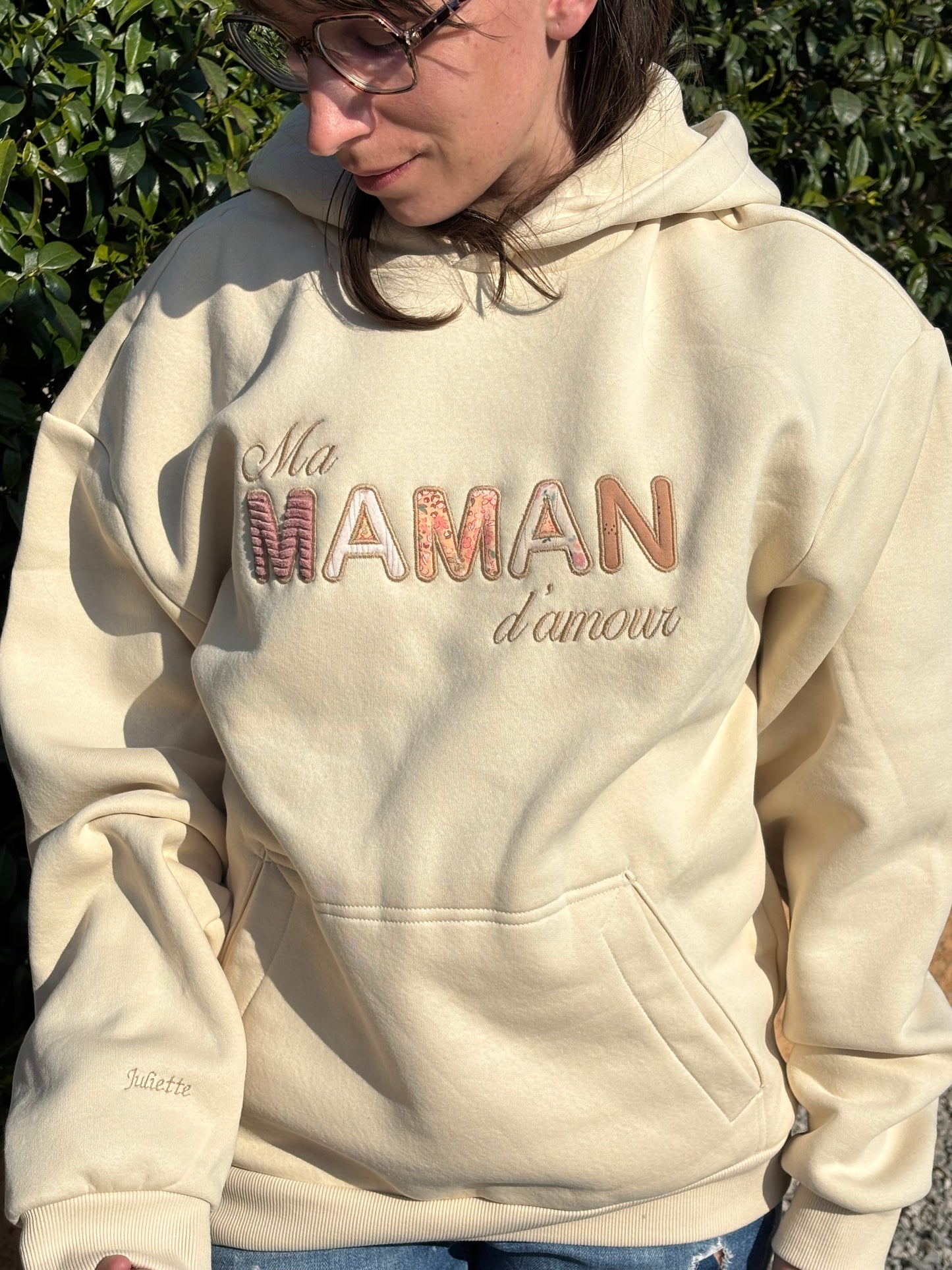 💕 Sweat souvenir personnalisé – créé à partir des vêtements de votre enfant