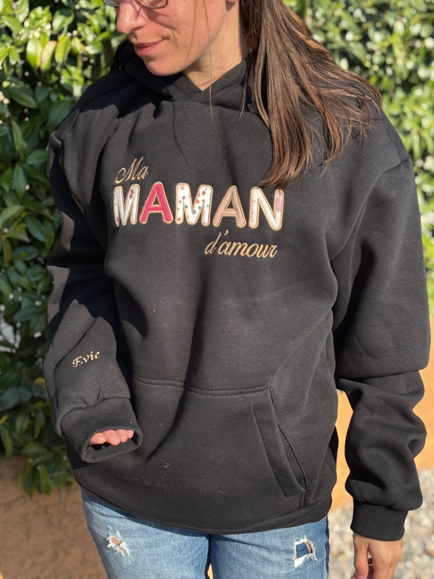 💕 Sweat souvenir personnalisé – créé à partir des vêtements de votre enfant