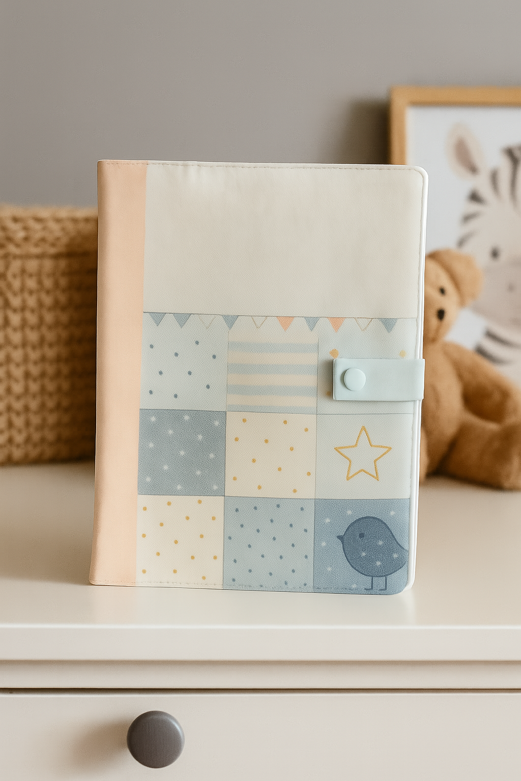 Protège carnet de santé souvenir – Patchwork de tendresse