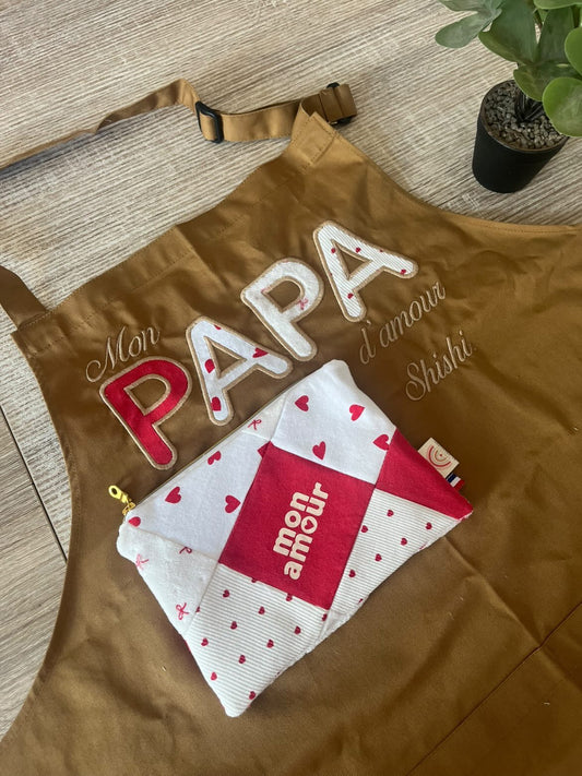 🌿 Tablier souvenir personnalisé