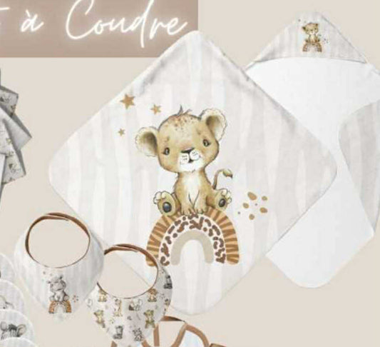Cape de bain Lion avec accessoires